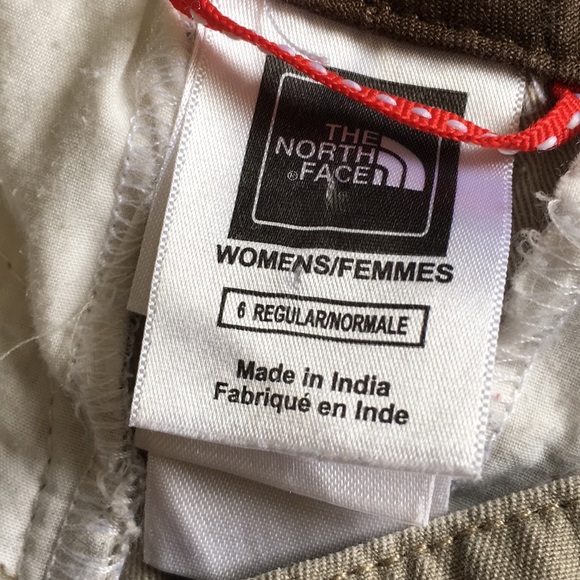 The North Face Khaki hiking pants sz 8 - Picture 3 of 8